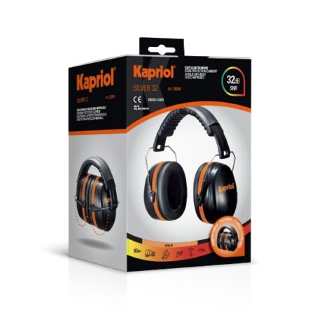 Cuffie Antirumore Silver 32 KAPRIOL protezione SNR 33 dB