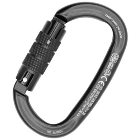 KONG OVALONE ALU TWIST LOCK - connettore rapido a 2 movimenti Nero + Digital Company Association